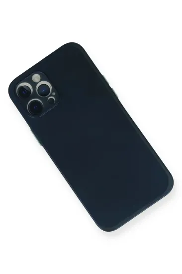 Newface iPhone 12 Pro Kılıf PP Ultra İnce Kapak - Mavi resmi