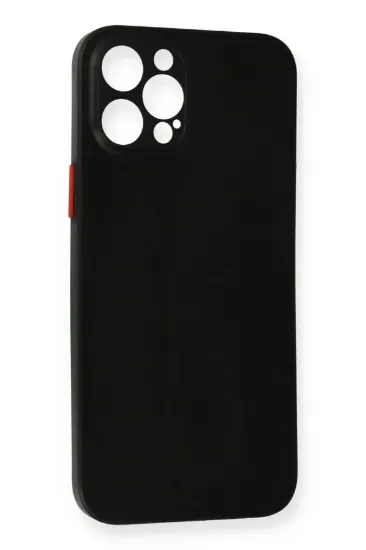 Newface iPhone 12 Pro Max Kılıf PP Ultra İnce Kapak - Siyah resmi