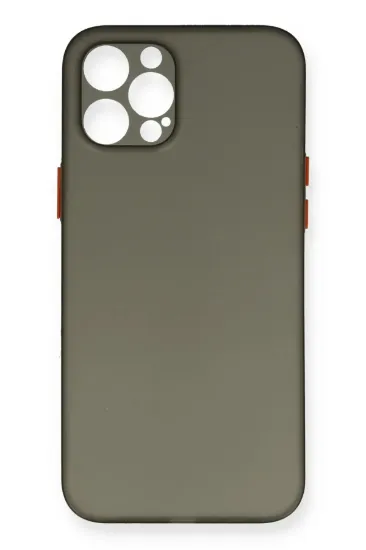 Newface iPhone 12 Pro Max Kılıf PP Ultra İnce Kapak - Gri resmi