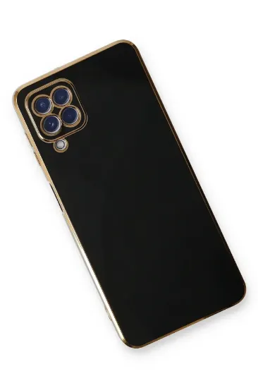 Newface Samsung Galaxy A22 Kılıf Volet Silikon - Siyah resmi