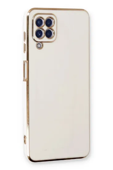 Newface Samsung Galaxy A22 Kılıf Volet Silikon - Beyaz resmi
