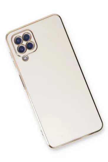 Newface Samsung Galaxy A22 Kılıf Volet Silikon - Beyaz resmi