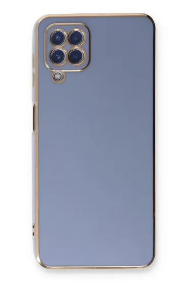Newface Samsung Galaxy A22 Kılıf Volet Silikon - Mavi resmi