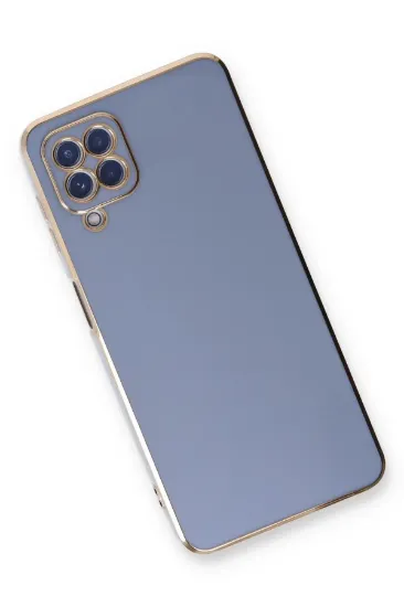 Newface Samsung Galaxy A22 Kılıf Volet Silikon - Mavi resmi