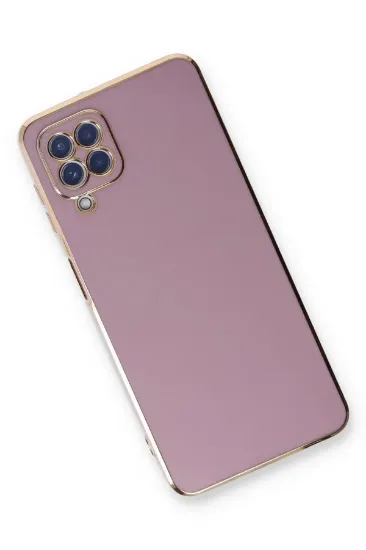 Newface Samsung Galaxy A22 Kılıf Volet Silikon - Mor resmi