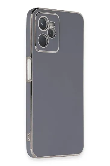 Newface Realme C35 Kılıf Volet Silikon - Mavi resmi