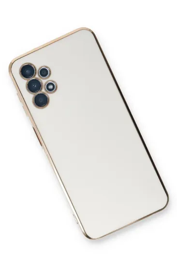 Newface Samsung Galaxy A13 4G Kılıf Volet Silikon - Beyaz resmi