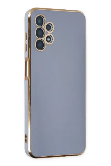 Newface Samsung Galaxy A13 4G Kılıf Volet Silikon - Mavi resmi