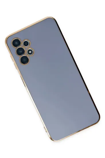 Newface Samsung Galaxy A13 4G Kılıf Volet Silikon - Mavi resmi