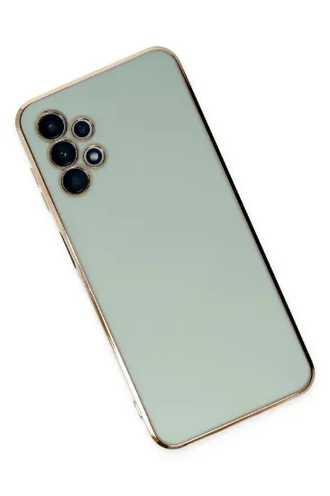 Newface Samsung Galaxy A13 4G Kılıf Volet Silikon - Açık Yeşil resmi