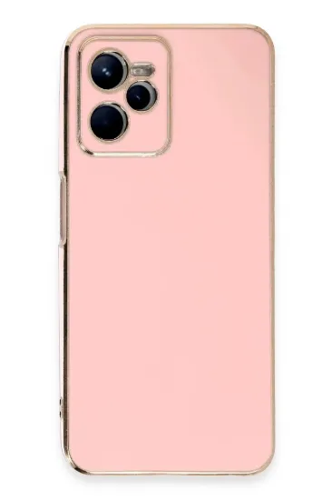 Newface Realme C35 Kılıf Volet Silikon - Pembe resmi