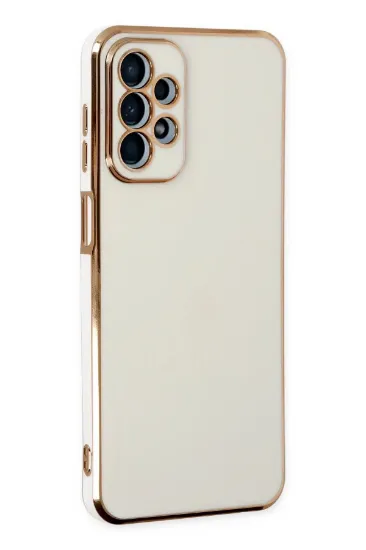 Newface Samsung Galaxy A23 4G Kılıf Volet Silikon - Beyaz resmi