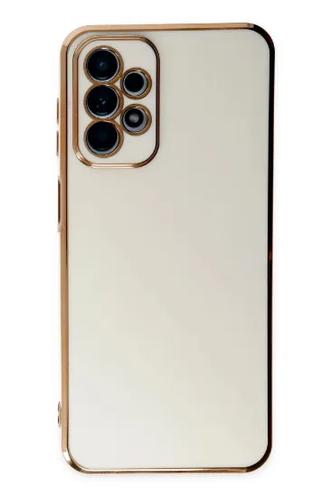 Newface Samsung Galaxy A23 4G Kılıf Volet Silikon - Beyaz resmi