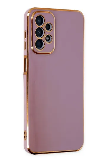 Newface Samsung Galaxy A23 4G Kılıf Volet Silikon - Mor resmi