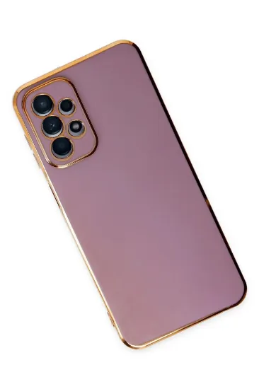 Newface Samsung Galaxy A23 4G Kılıf Volet Silikon - Mor resmi