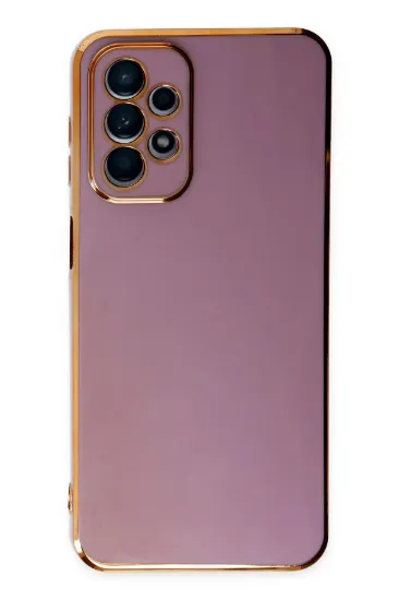 Newface Samsung Galaxy A23 4G Kılıf Volet Silikon - Mor resmi