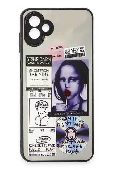 Newface Samsung Galaxy A04 Kılıf Mirror Desenli Kapak - Mirror - 2 resmi
