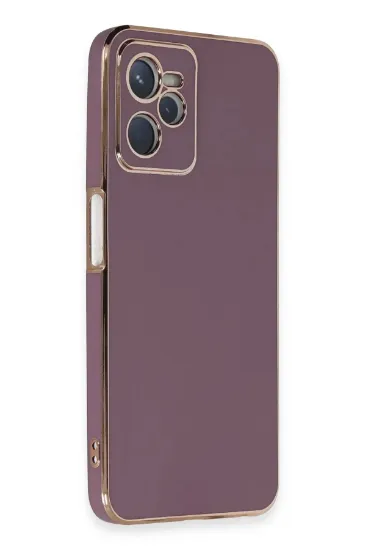 Newface Realme C35 Kılıf Volet Silikon - Mor resmi