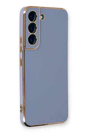 Newface Samsung Galaxy S21 FE Kılıf Volet Silikon - Mavi resmi