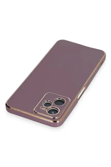 Newface Realme C35 Kılıf Volet Silikon - Mor resmi