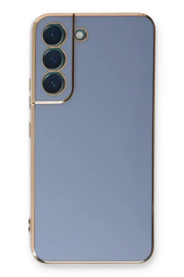 Newface Samsung Galaxy S21 FE Kılıf Volet Silikon - Mavi resmi