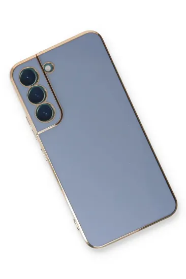 Newface Samsung Galaxy S21 FE Kılıf Volet Silikon - Mavi resmi