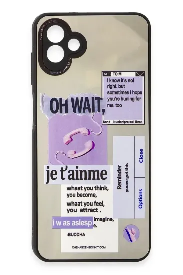 Newface Samsung Galaxy A04 Kılıf Mirror Desenli Kapak - Mirror - 4 resmi