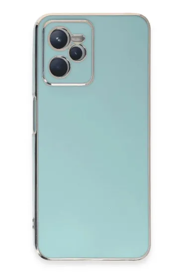 Newface Realme C35 Kılıf Volet Silikon - Açık Yeşil resmi