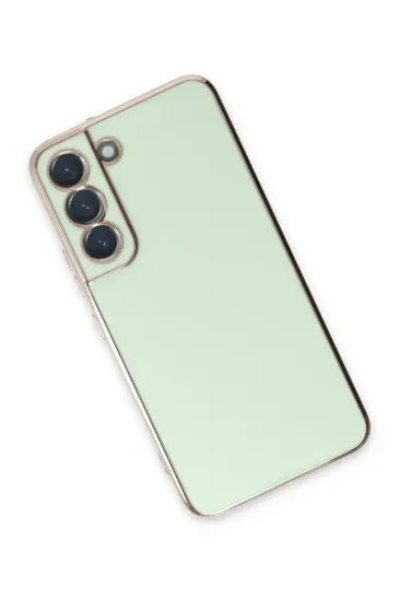 Newface Samsung Galaxy S21 FE Kılıf Volet Silikon - Açık Yeşil resmi