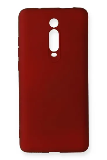 Newface Xiaomi Mi 9T Kılıf First Silikon - Bordo resmi