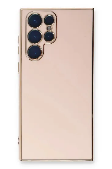 Newface Samsung Galaxy S22 Ultra Kılıf Volet Silikon - Pembe resmi