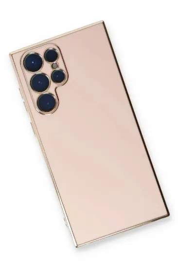 Newface Samsung Galaxy S22 Ultra Kılıf Volet Silikon - Pembe resmi