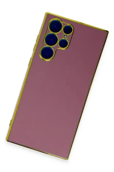 Newface Samsung Galaxy S22 Ultra Kılıf Volet Silikon - Kırmızı resmi