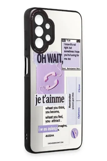 Newface Samsung Galaxy A13 4G Kılıf Mirror Desenli Kapak - Mirror - 4 resmi