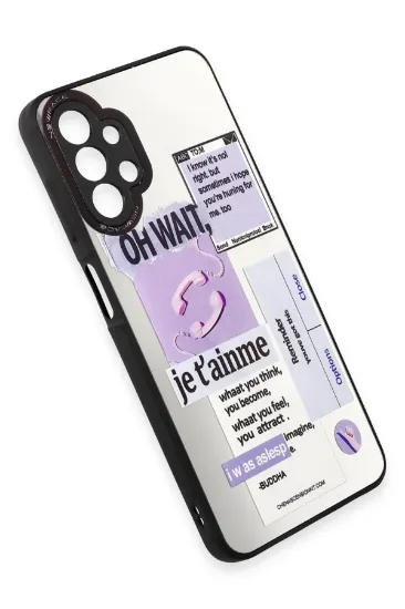 Newface Samsung Galaxy A13 4G Kılıf Mirror Desenli Kapak - Mirror - 4 resmi
