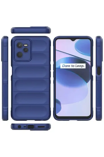 Newface Realme C35 Kılıf Optimum Silikon - Lacivert resmi