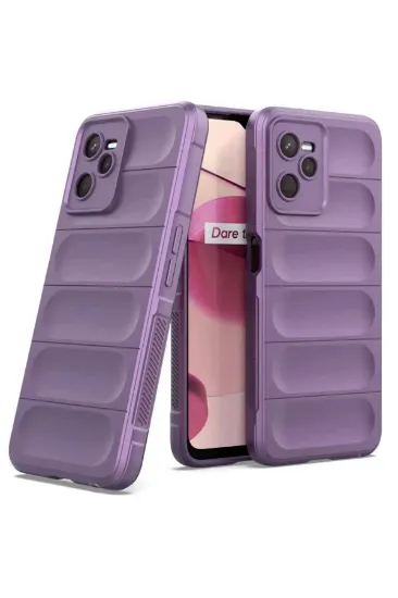 Newface Realme C35 Kılıf Optimum Silikon - Mor resmi