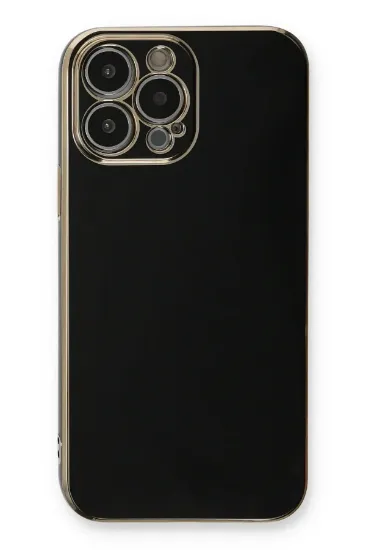 Newface iPhone 13 Pro Max Kılıf Volet Silikon - Siyah resmi