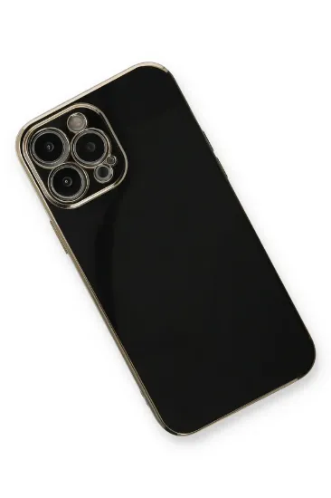 Newface iPhone 13 Pro Max Kılıf Volet Silikon - Siyah resmi