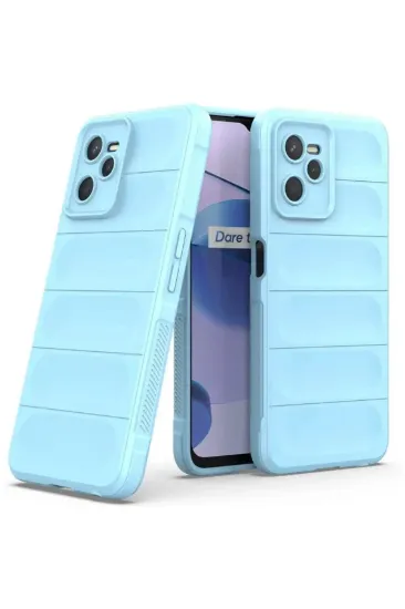Newface Realme C35 Kılıf Optimum Silikon - Sky Blue resmi