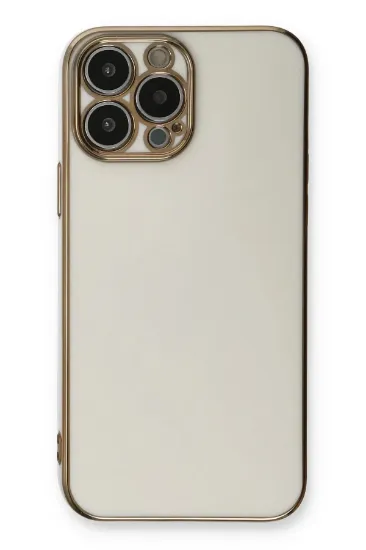 Newface iPhone 13 Pro Max Kılıf Volet Silikon - Beyaz resmi