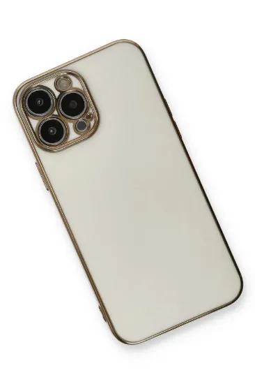 Newface iPhone 13 Pro Max Kılıf Volet Silikon - Beyaz resmi