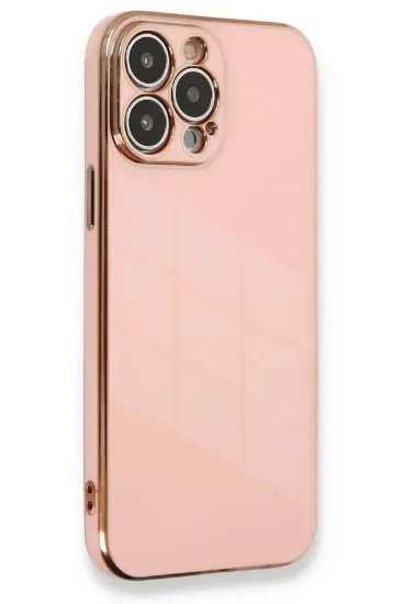 Newface iPhone 13 Pro Max Kılıf Volet Silikon - Pembe resmi