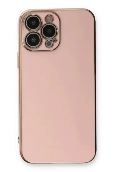Newface iPhone 13 Pro Max Kılıf Volet Silikon - Pembe resmi