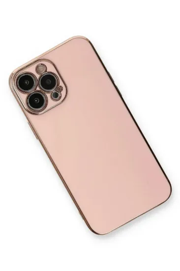 Newface iPhone 13 Pro Max Kılıf Volet Silikon - Pembe resmi