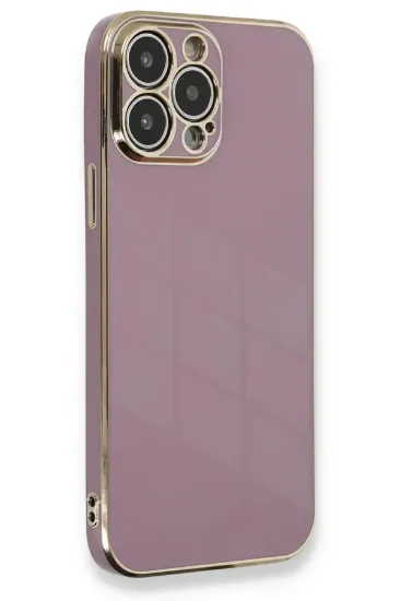 Newface iPhone 13 Pro Max Kılıf Volet Silikon - Mor resmi