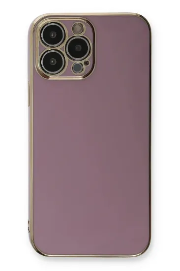 Newface iPhone 13 Pro Max Kılıf Volet Silikon - Mor resmi