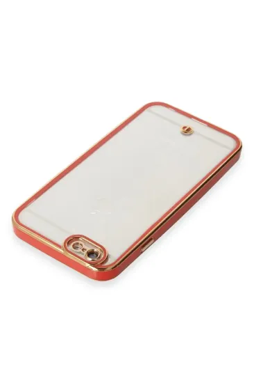 Newface iPhone 6 Kılıf Liva Lens Silikon - Kırmızı resmi