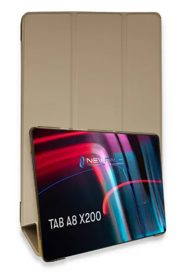 Newface Samsung Galaxy X200 Tab A8 10.5 Kılıf Tablet Smart Kılıf - Gold resmi