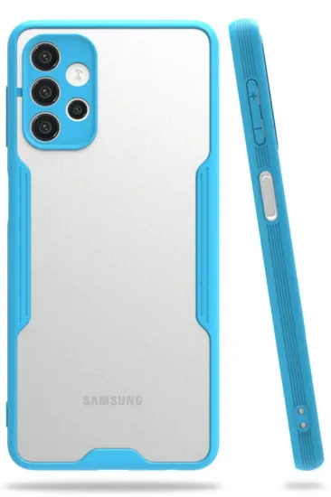 Newface Samsung Galaxy A52 Kılıf Platin Silikon - Mavi resmi